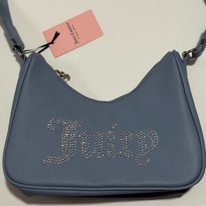 Juicy Couture crossbody Obsession Slate Blue Bag New NWT embellished